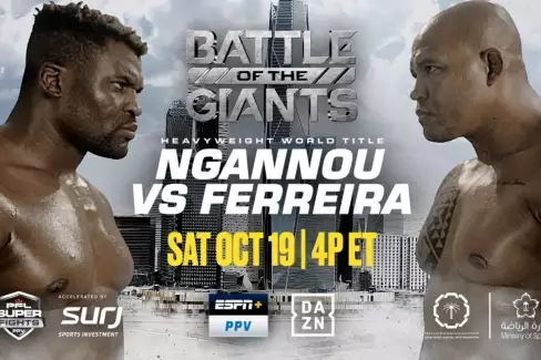 Organizace PFL vypustila kompletní promo k souboji gigantů Ngannou vs Ferreira