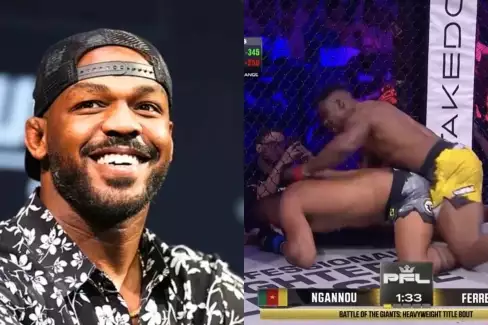 UFC šampion Jon Jones reaguje na dominantní vítězství Francise Ngannou