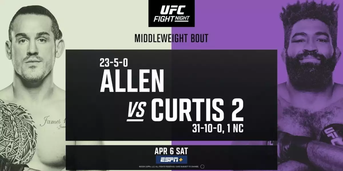 UFC Fight Night Allen vs Curtis: Analýza, Tipy a Sázky