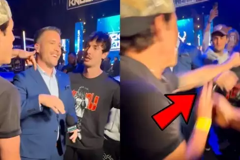 VIDEO: Influenceři během rozhovoru na turnaji BKFC rozpoutali rvačku v publiku!