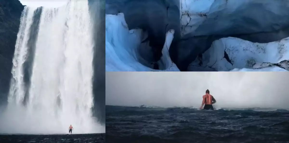 Pohled do propasti a obří ledový vodopád! Procházka je zkrátka jediný svého druhu