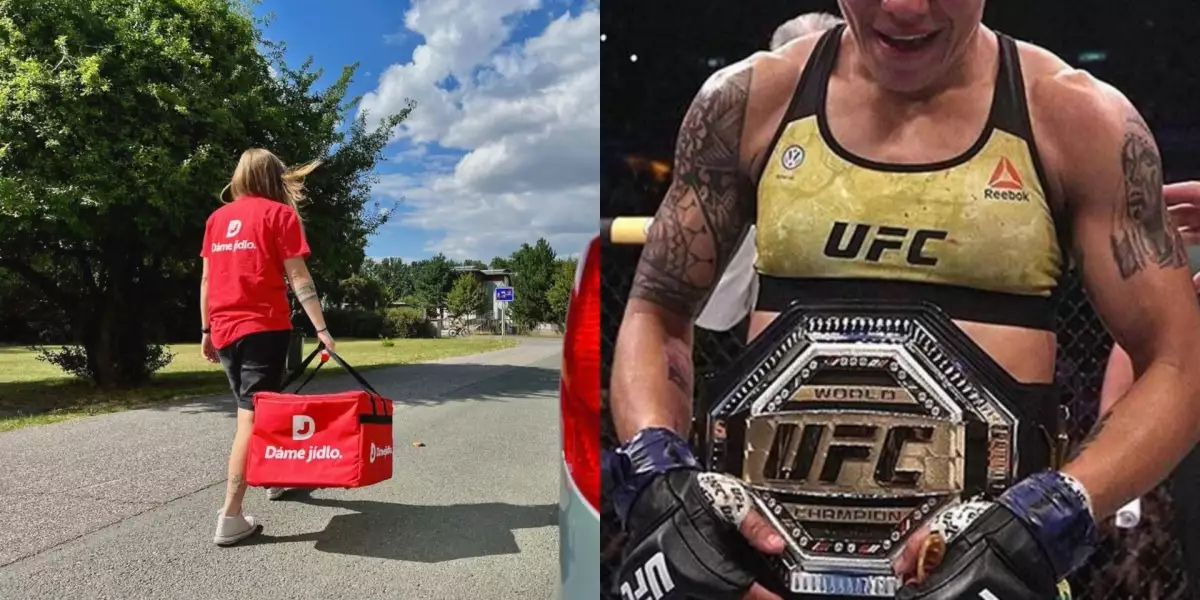 Nebojím se žádné práce! Bývalá UFC šampionka rozváží jídlo, aby si přivydělala