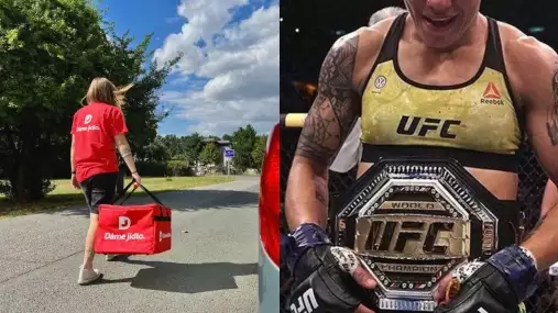 Nebojím se žádné práce! Bývalá UFC šampionka rozváží jídlo, aby si přivydělala