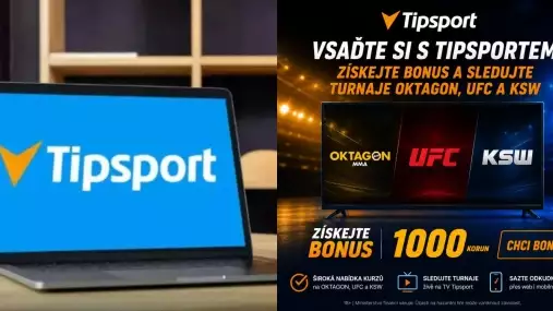 Vsaďte si s Tipsportem, získejte bonus a sledujte turnaje OKTAGON, UFC a KSW