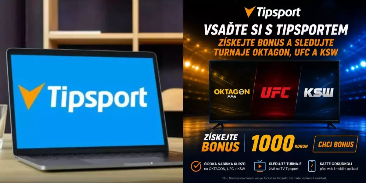 Vsaďte si s Tipsportem, získejte bonus a sledujte turnaje OKTAGON, UFC a KSW