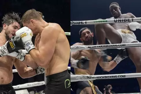 Jubilejní galavečer GLORY 100 nabídl řadu tvrdých ukončení! Verhoeven stále králem
