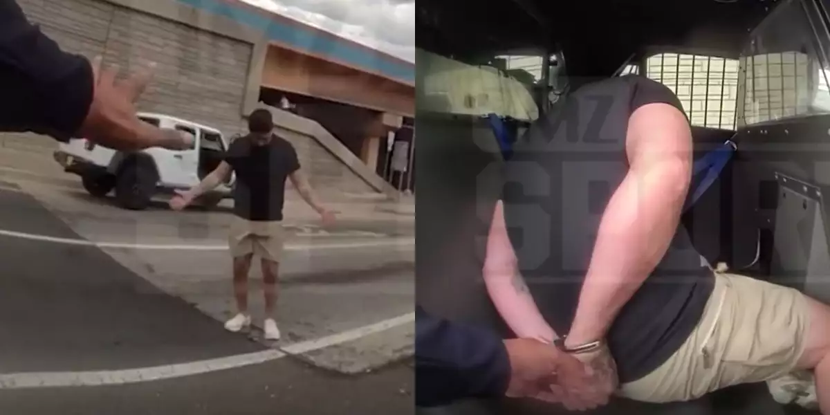 VIDEO: Policie zveřejnila smutný záznam ze zatčení legendy UFC