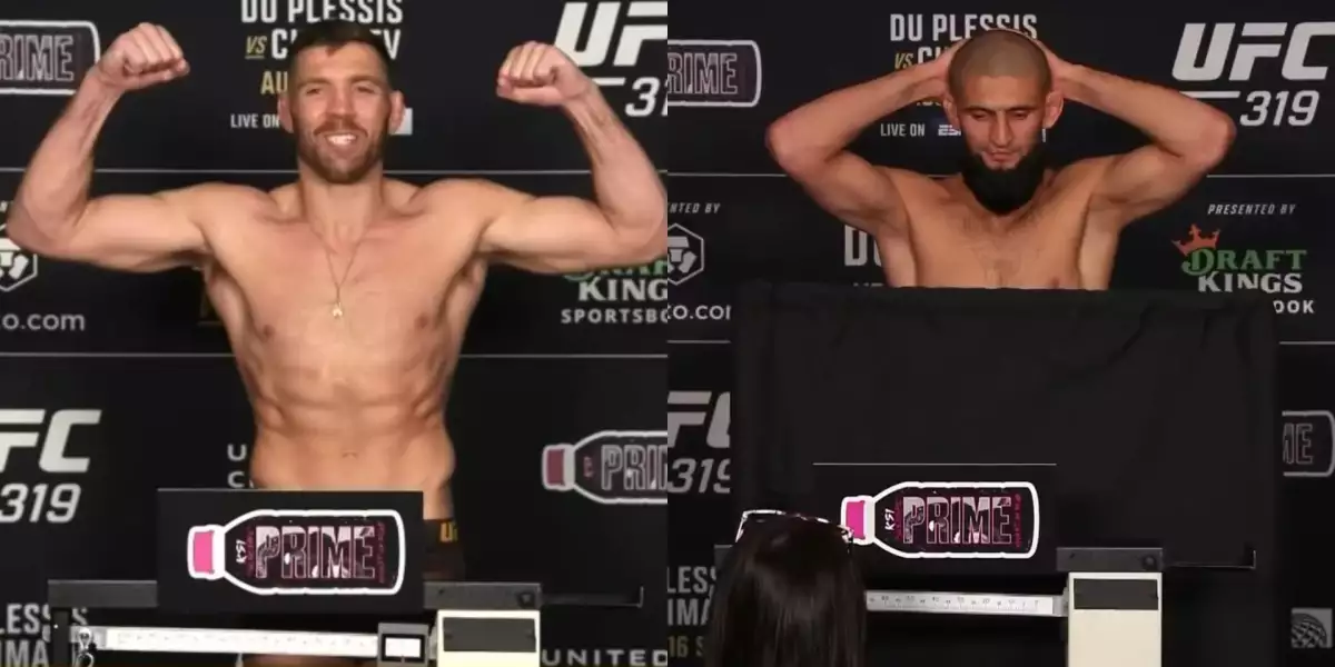 UFC 319: Du Plessis vs Chimaev Vážení - Kvůli nesplněnému limitu přicházíme o zápas!