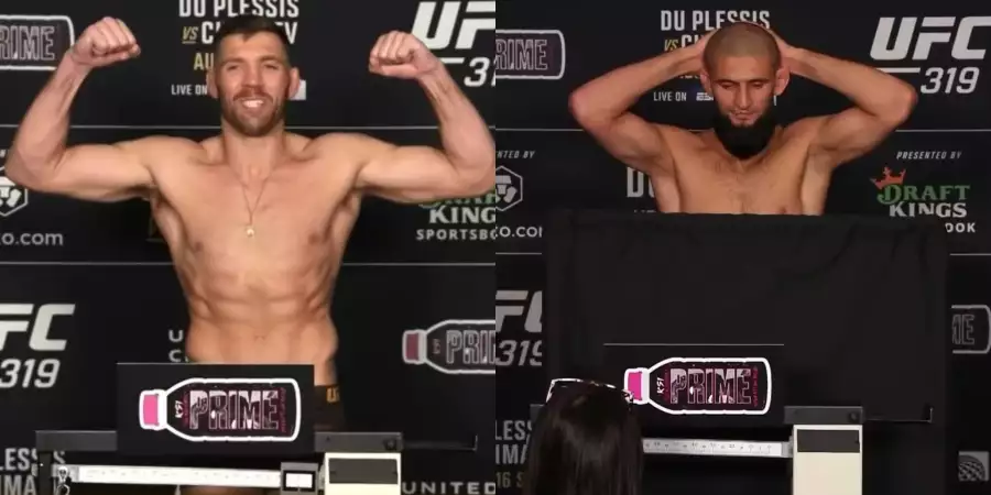 UFC 319: Du Plessis vs Chimaev Vážení - Kvůli nesplněnému limitu přicházíme o zápas!