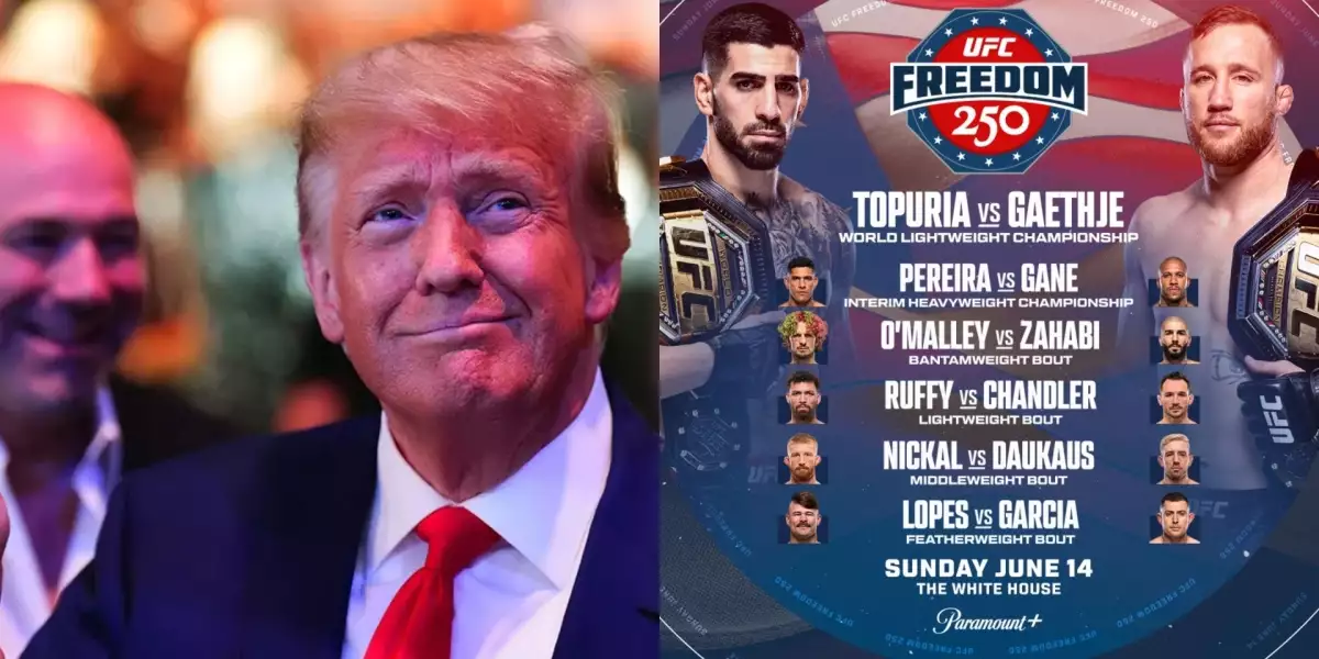 Prezident Trump se zastal kritizované UFC karty v Bílém domě