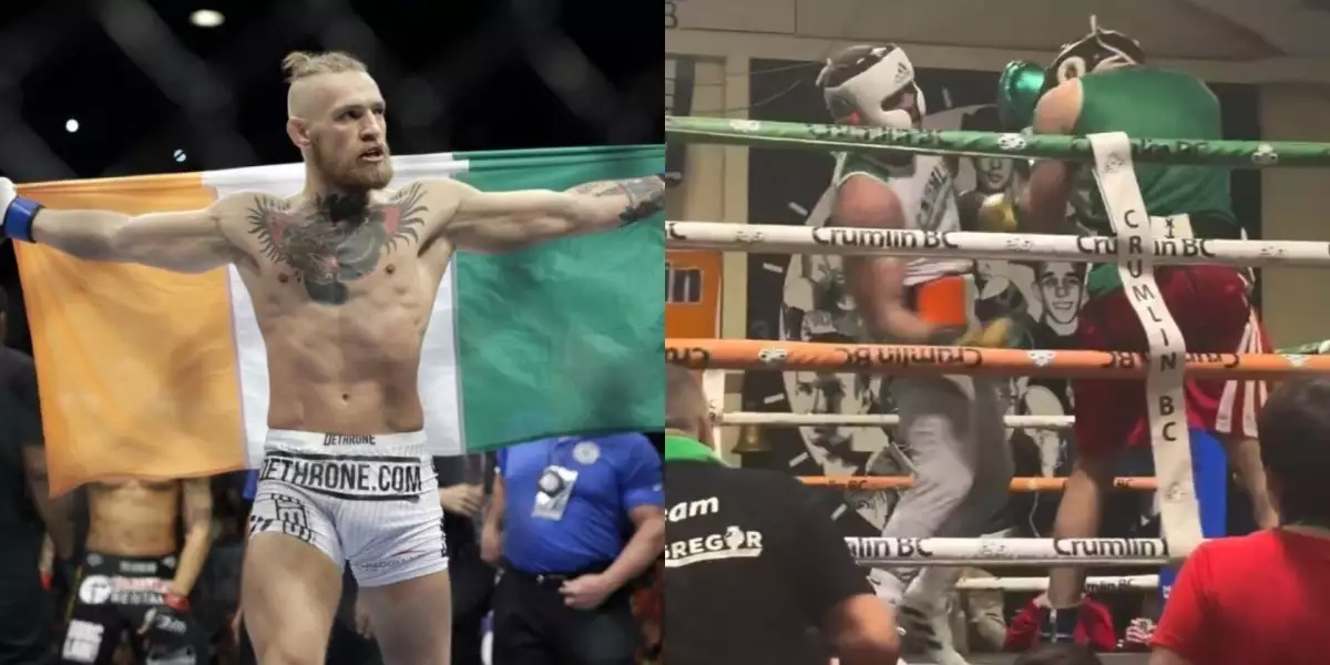 VIDEO: McGregor se objevil v ringu! V Dublinu absolvoval exhibiční zápas