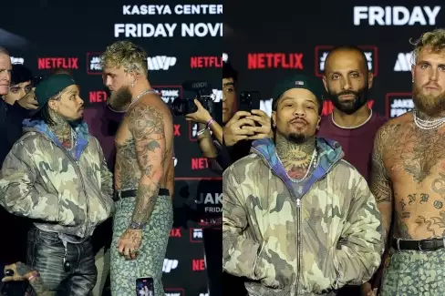 VIDEO: Bizarní rozdíly! Jake Paul se střetl tváří v tvář s Gervontou Davisem