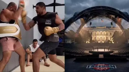 Alex Pereira před turnajem v Bílém domě ukázal děsivou těžkotonážní sílu