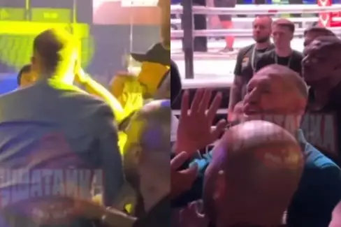 VIDEO: Drzý fanoušek chtěl napadnout Conora McGregora! Ochranka ho tvrdě spacifikovala