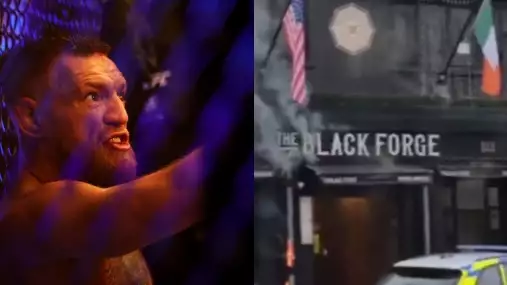 VIDEO: McGregorův bar Black Forge Inn se ocitl v plamenech!