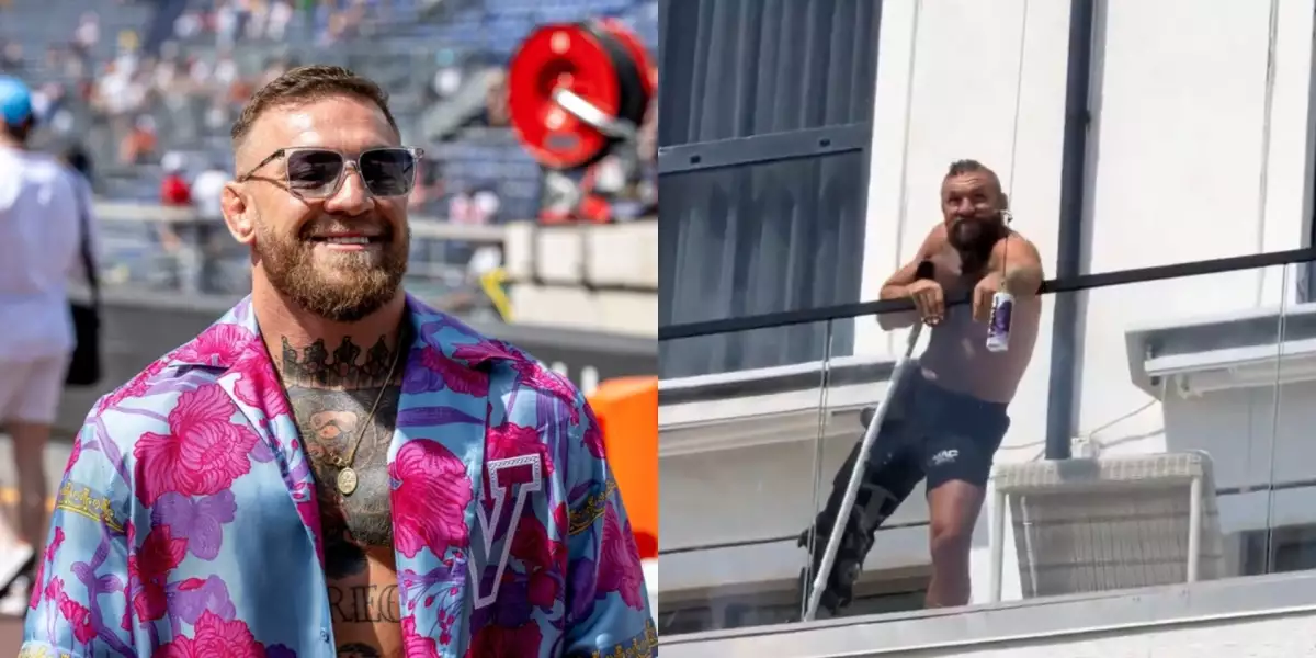 VIDEO: McGregorův marketing! Energy drink mu přiletěl vzduchem