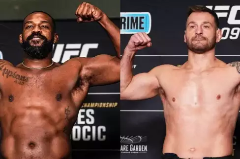 VIDEO: UFC 309 - Vážení: Stipe Miocic výrazně těžší než Jon Jones 