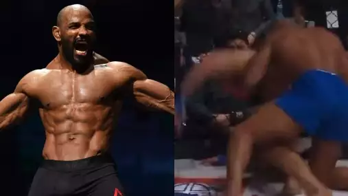 VIDEO: Ty blázne! Nestárnoucí Yoel Romero zlomil svému soupeři čelist