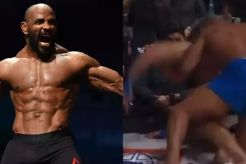 VIDEO: Ty blázne! Nestárnoucí Yoel Romero zlomil svému soupeři čelist