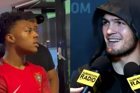 Khabib během finále Ligy mistrů varoval oblíbeného influencera IShowSpeeda