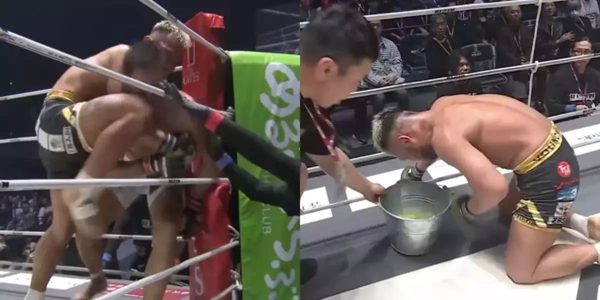 VIDEO: Fuuuj! Bojovník nechal v zápase úplně všechno... doslova