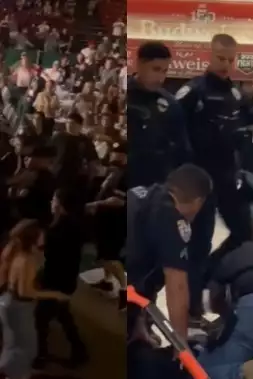 VIDEO: Galavečer se změnil v totální chaos! Do obří bitky se zapojilo 100 lidí