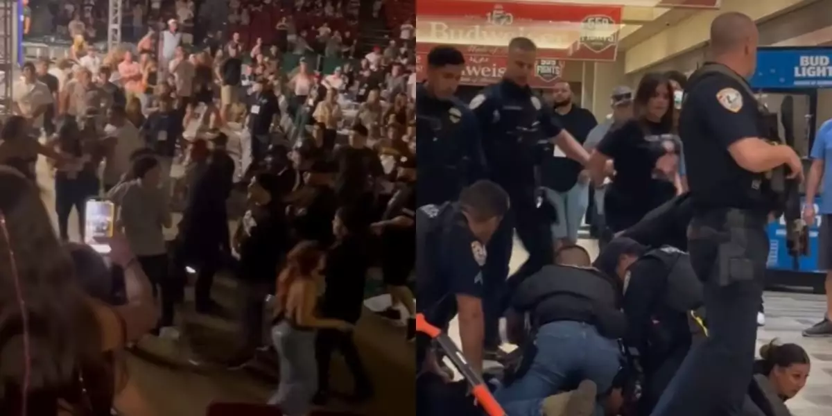 VIDEO: Galavečer se změnil v totální chaos! Do obří bitky se zapojilo 100 lidí