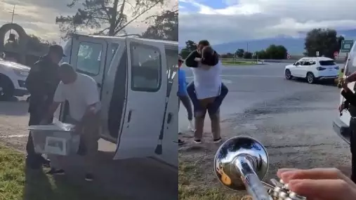 VIDEO: Bývalý šampion UFC opouští po pěti letech vězení za doprovodu mariachi