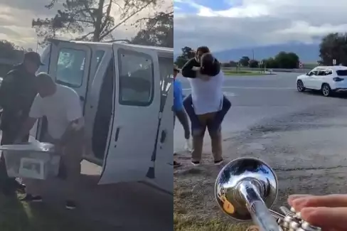 VIDEO: Bývalý šampion UFC opouští po pěti letech vězení za doprovodu mariachi