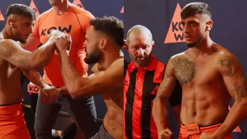 Intenzivní staredown mezi Sivákem a Bassem! Jak dopadlo vážení před KOW 2?