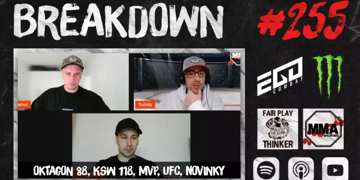 BREAKDOWN 255: OKTAGON 88, KSW 118, MVP, UFC, Novinky