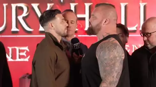 VIDEO: Bizarní crossover roku? Eddie Hall a Tommy Fury se poprvé postavili tváří v tvář