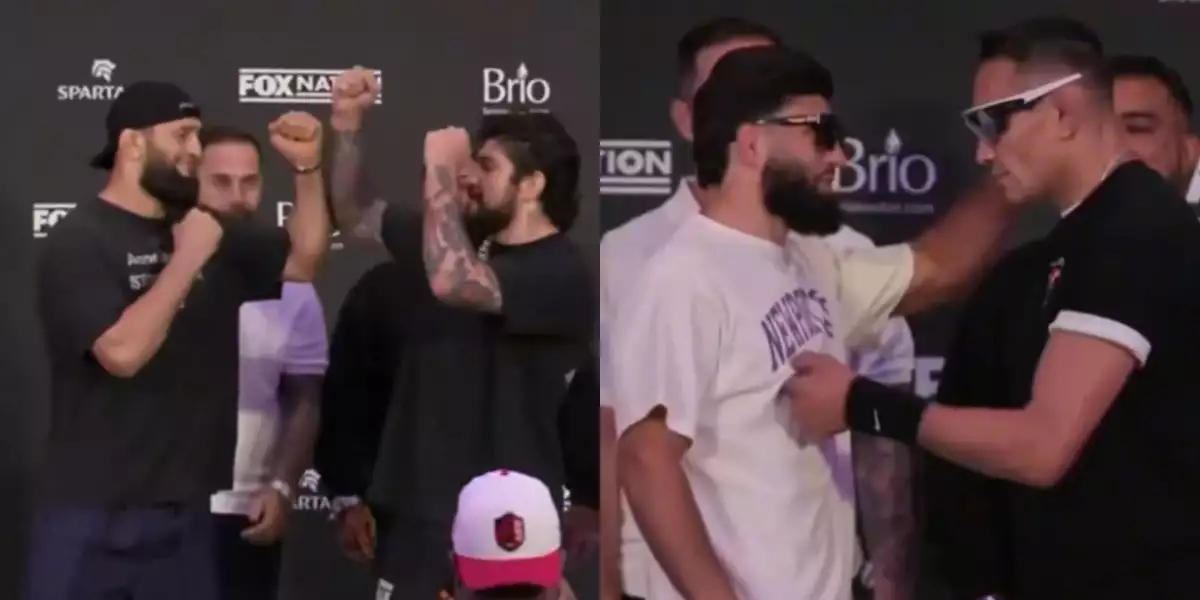 VIDEO: Chimaev a Danis tváří v tvář! Ferguson Tsarukyanovi potahal bradavku