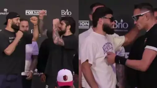 VIDEO: Chimaev a Danis tváří v tvář! Ferguson Tsarukyanovi potahal bradavku