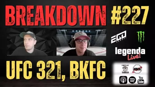 BREAKDOWN 227 - UFC 321 / Lajoš Klein, Josef Hála vybojoval titul BKFC, Novinky