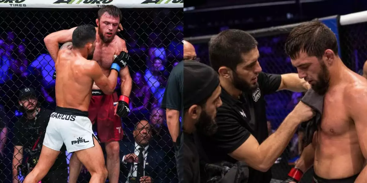 Do oktagonu letěl ručník! Makhachev v roli trenéra neváhal ani sekundu