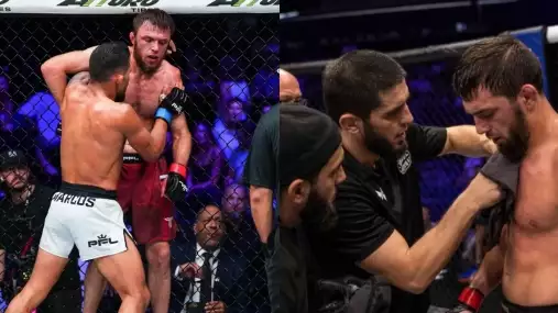 Do oktagonu letěl ručník! Makhachev v roli trenéra neváhal ani sekundu
