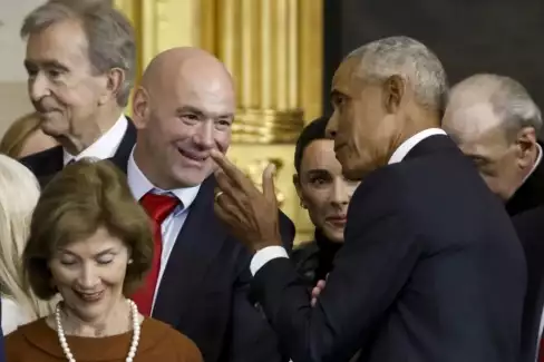 Co řekl Barack Obama Danu Whiteovi na inauguraci Donalda Trumpa?