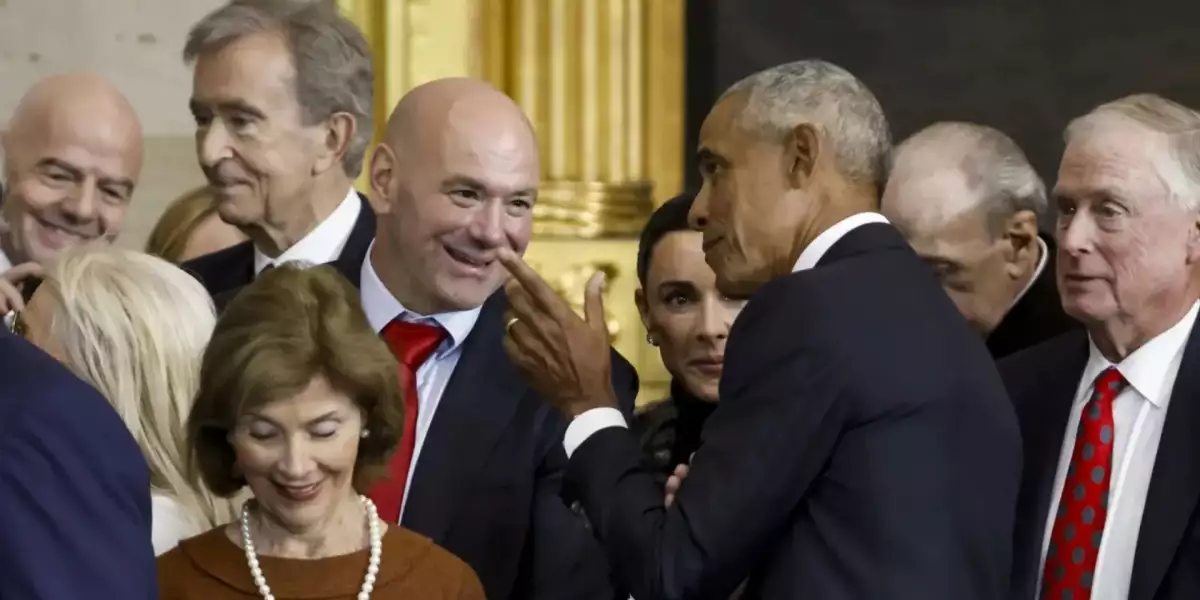 Co řekl Barack Obama Danu Whiteovi na inauguraci Donalda Trumpa?