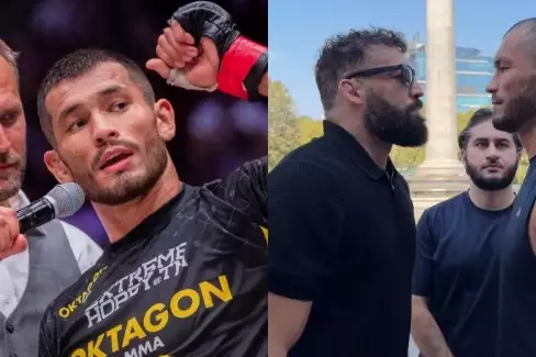 VIDEO: Jak vypadal intenzivní staredown mezi Muradovem a Dolidzem?