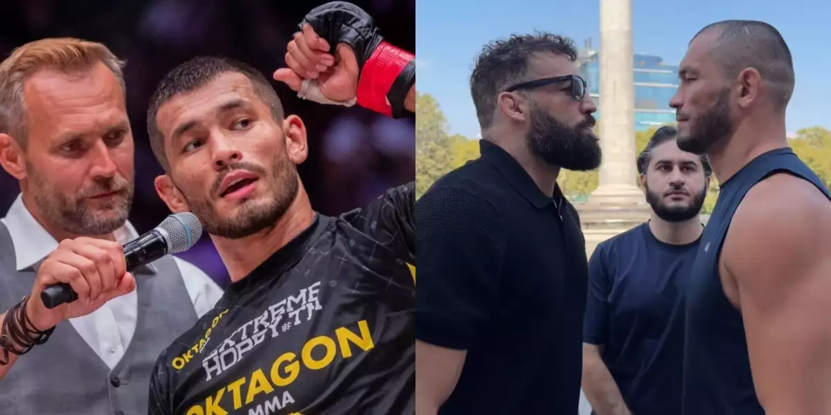 VIDEO: Jak vypadal intenzivní staredown mezi Muradovem a Dolidzem?