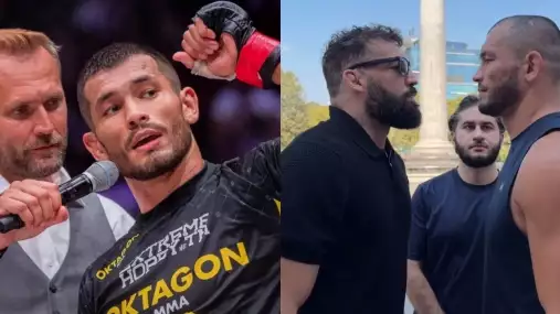 VIDEO: Jak vypadal intenzivní staredown mezi Muradovem a Dolidzem?