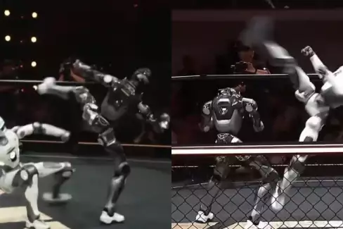VIDEO: V Číně uspořádali první MMA turnaj humanoidních robotů!