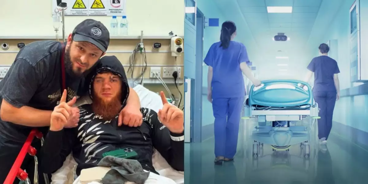 Tři bojovníci museli být převezeni do nemocnice, včetně zraněného Magomedova