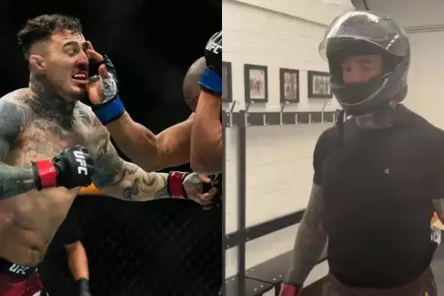VIDEO: Šampion Tom Aspinall zahájil přípravu na faulujícího Ganea