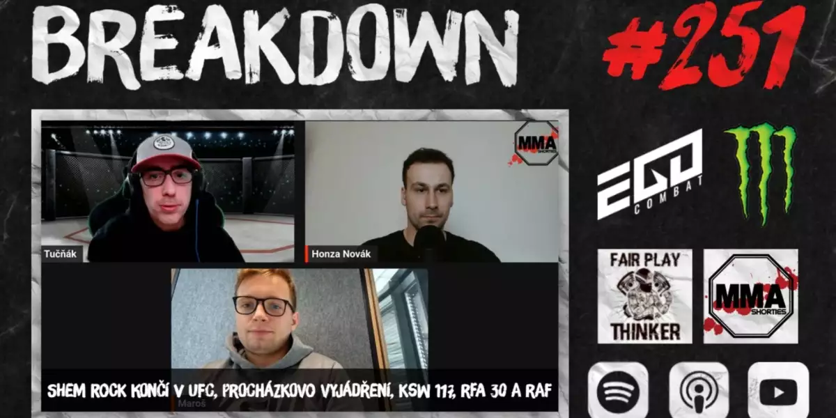 BREAKDOWN - Shem Rock končí v UFC, Procházkovo vyjádření, KSW 117, RFA 30
