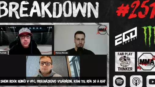 BREAKDOWN - Shem Rock končí v UFC, Procházkovo vyjádření, KSW 117, RFA 30