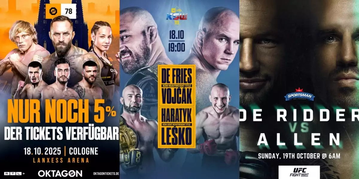 OKTAGON 78, KSW 111, UFC - Analýza, Tipy a Sázky
