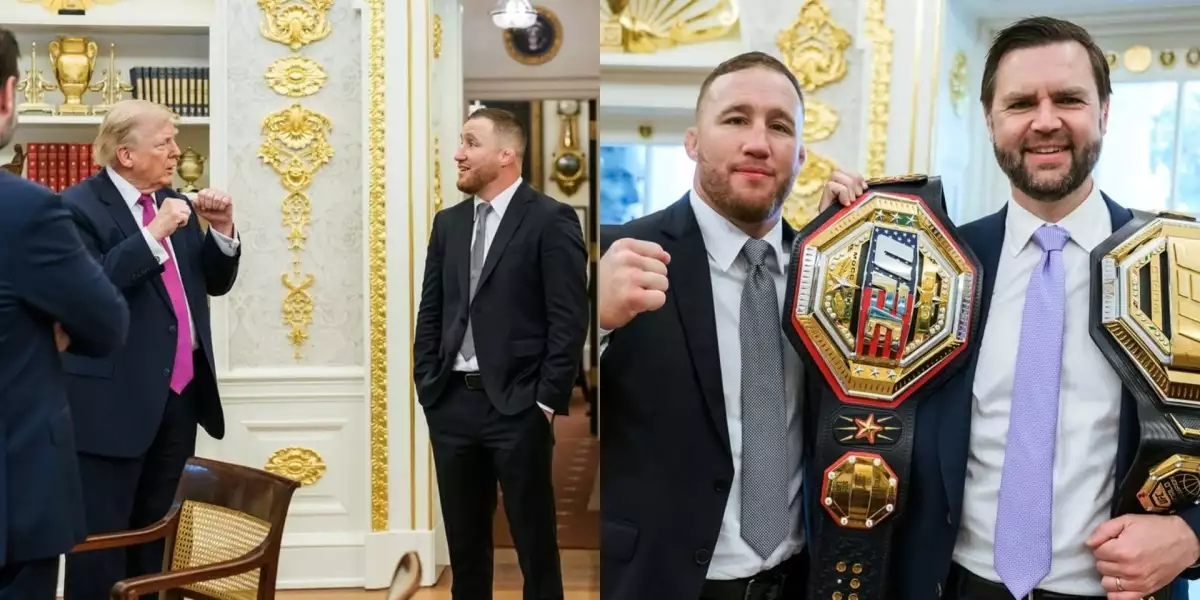 Justin Gaethje zamířil do Oválné pracovny! Takhle ho přivítal prezident Trump