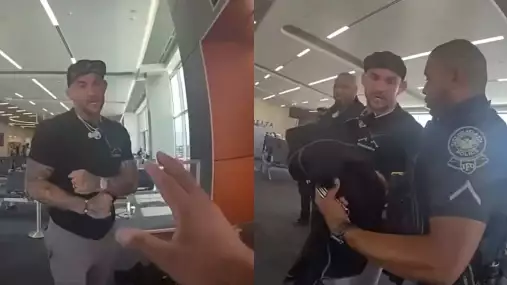 VIDEO: Záznam ze zatčení! Poirier byl vykázán z letu a chtěl se prát s policií